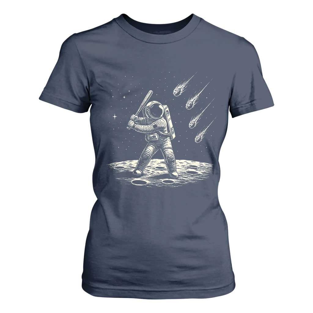 Funny Astronaut Smashing Meteors In Space T Shirt For Women Astronomy Lover Gift