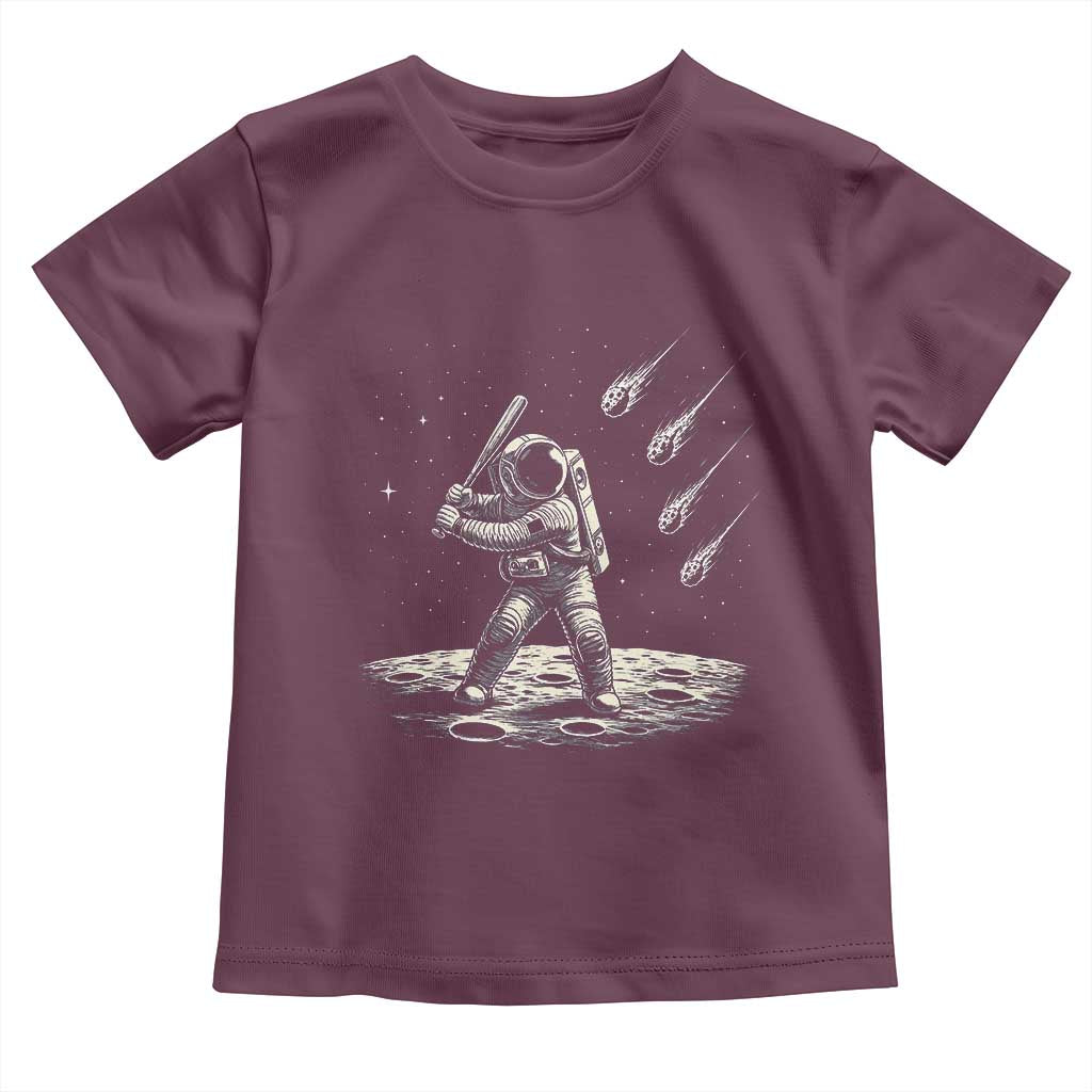 Funny Astronaut Smashing Meteors In Space Toddler T Shirt Astronomy Lover Gift
