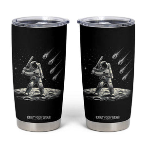 Funny Astronaut Smashing Meteors In Space Tumbler Cup Astronomy Lover Gift