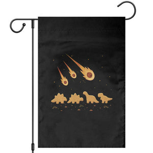 Funny Dino Chicken Nuggets Meteor Shower Garden Flag Food Lover