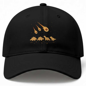 Funny Dino Chicken Nuggets Meteor Shower Baseball Cap Food Lover