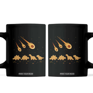 Funny Dino Chicken Nuggets Meteor Shower Coffee Mug Food Lover