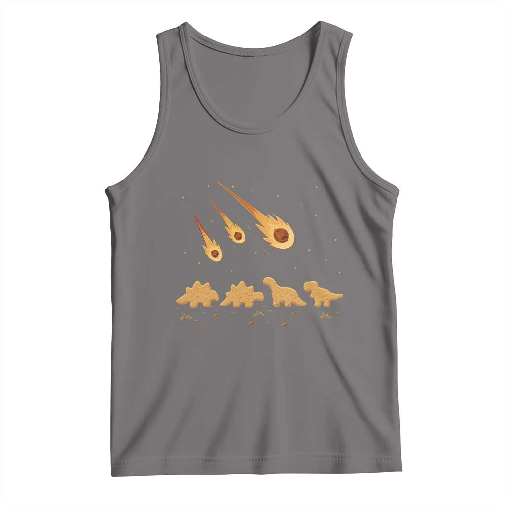 Funny Dino Chicken Nuggets Meteor Shower Tank Top Food Lover