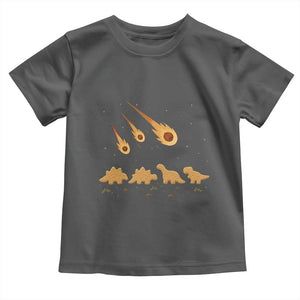 Funny Dino Chicken Nuggets Meteor Shower Toddler T Shirt Food Lover
