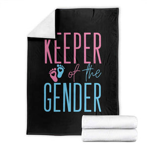 Funny Gender Reveal Party Throw Blanket Keeper Of The Gender