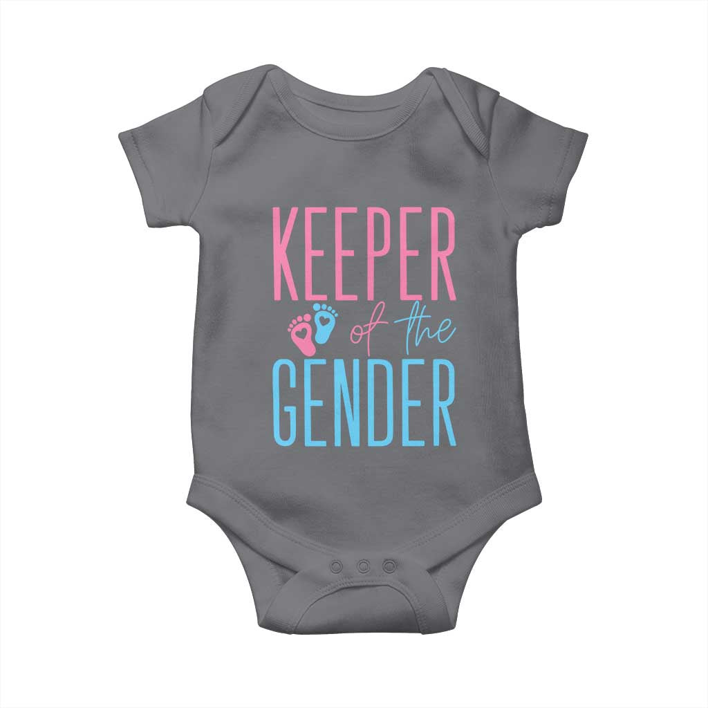 Funny Gender Reveal Party Baby Onesie Keeper Of The Gender