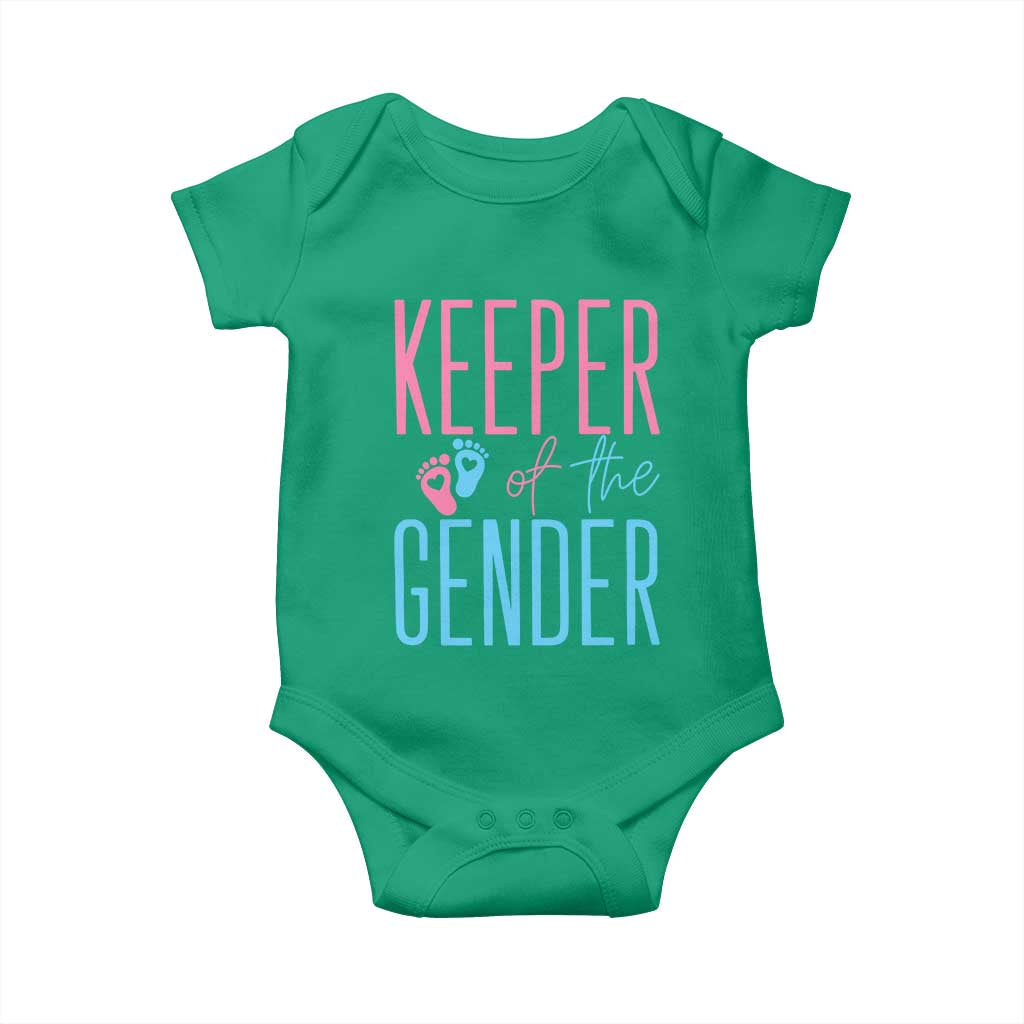 Funny Gender Reveal Party Baby Onesie Keeper Of The Gender