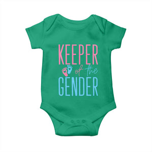 Funny Gender Reveal Party Baby Onesie Keeper Of The Gender