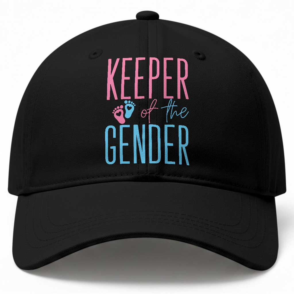 Funny Gender Reveal Party Baseball Cap Keeper Of The Gender TS12 Print Your Wear