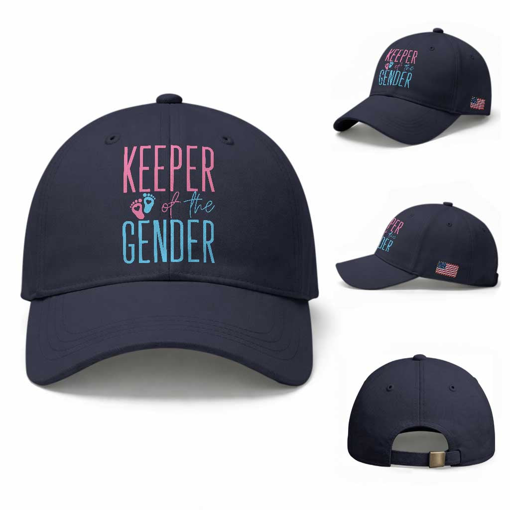 Funny Gender Reveal Party Baseball Cap Keeper Of The Gender