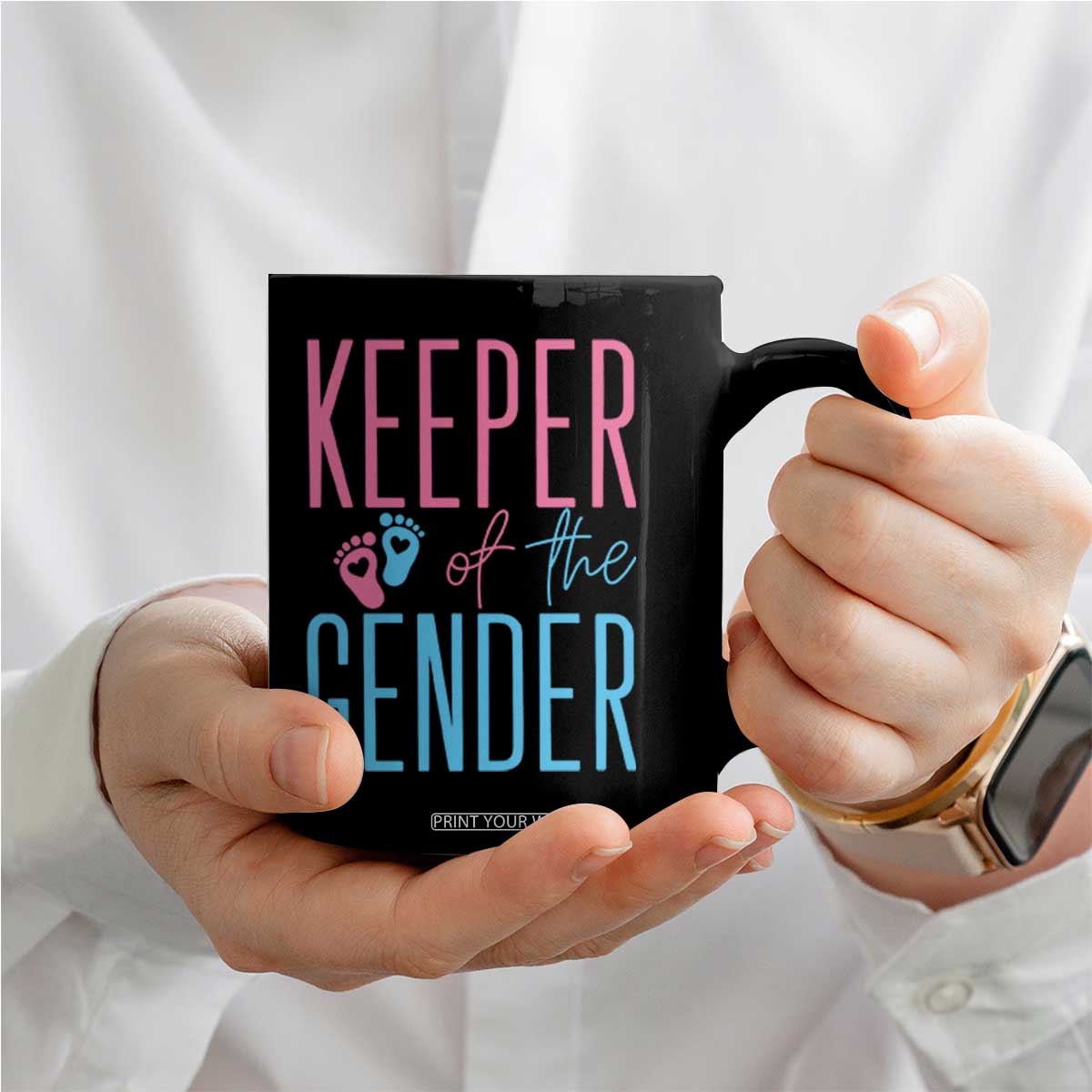 Funny Gender Reveal Party Coffee Mug Keeper Of The Gender