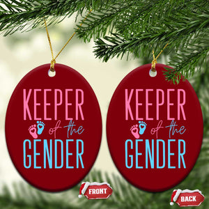 Funny Gender Reveal Party Ceramic Ornament Keeper Of The Gender
