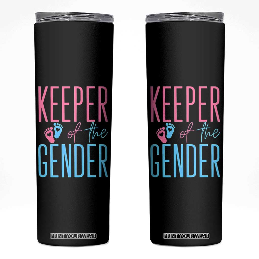 Funny Gender Reveal Party Skinny Tumbler Keeper Of The Gender