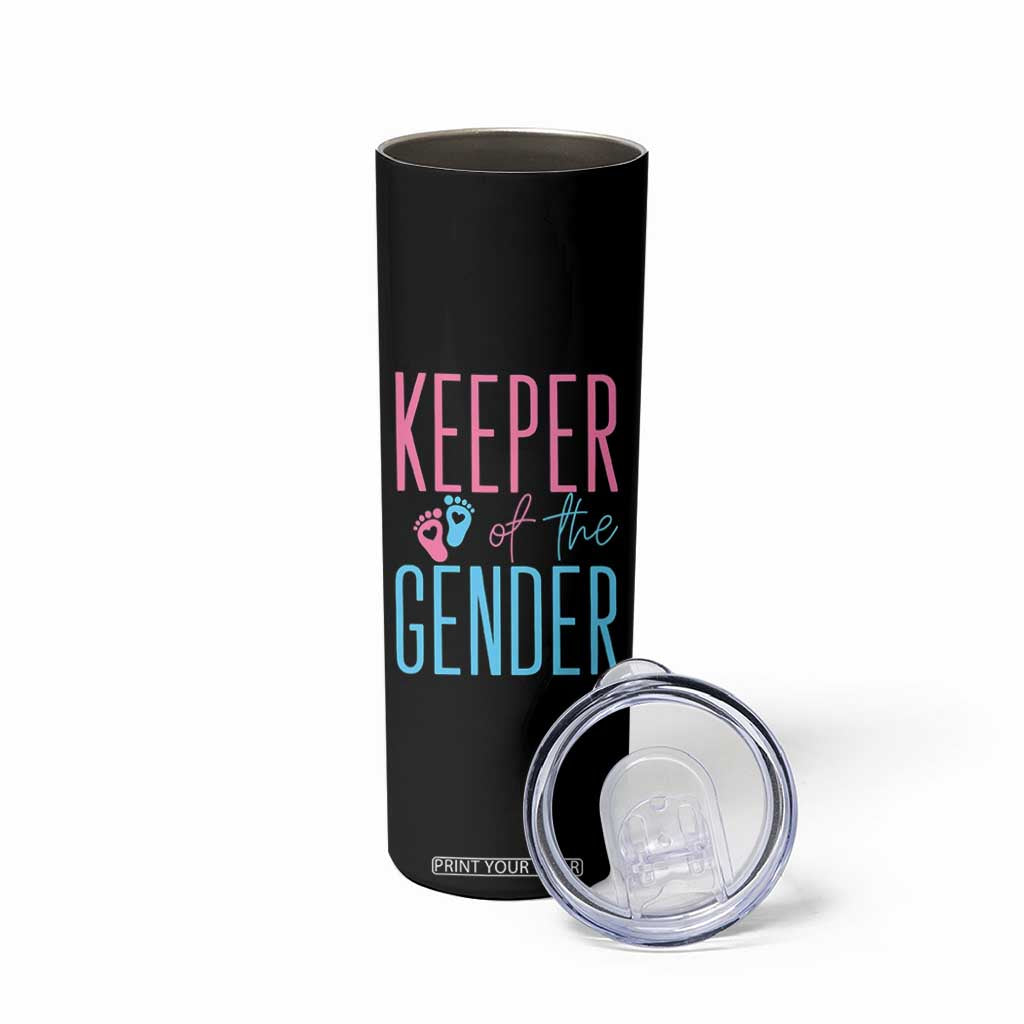 Funny Gender Reveal Party Skinny Tumbler Keeper Of The Gender