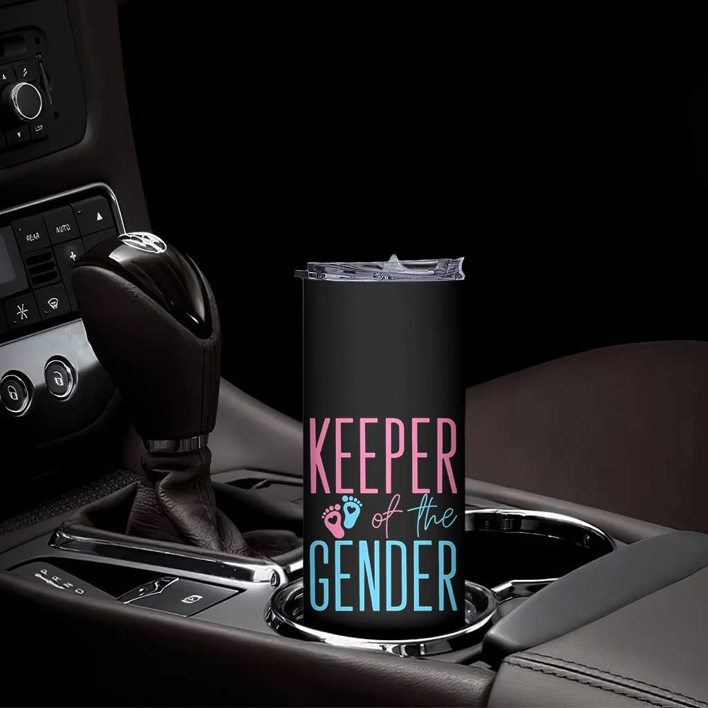 Funny Gender Reveal Party Skinny Tumbler Keeper Of The Gender