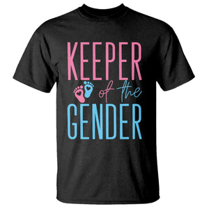 Funny Gender Reveal Party T Shirt Keeper Of The Gender