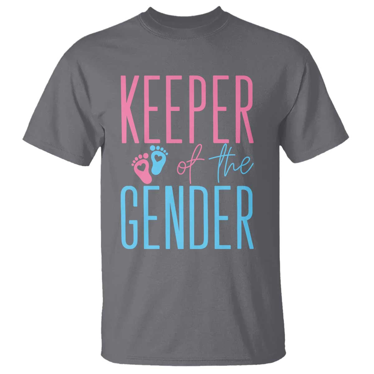 Funny Gender Reveal Party T Shirt Keeper Of The Gender