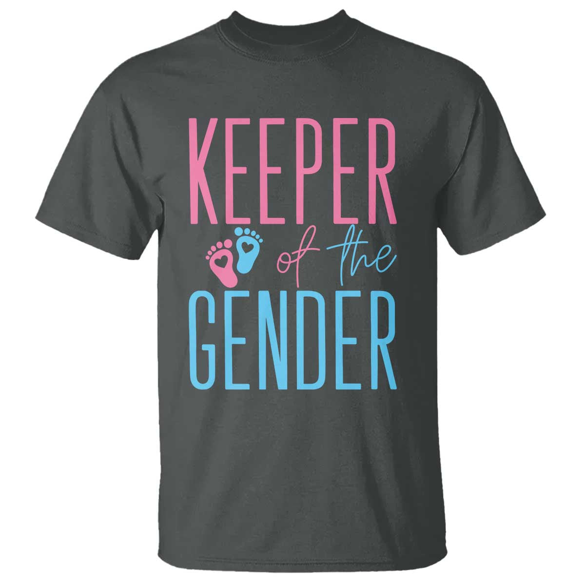 Funny Gender Reveal Party T Shirt Keeper Of The Gender