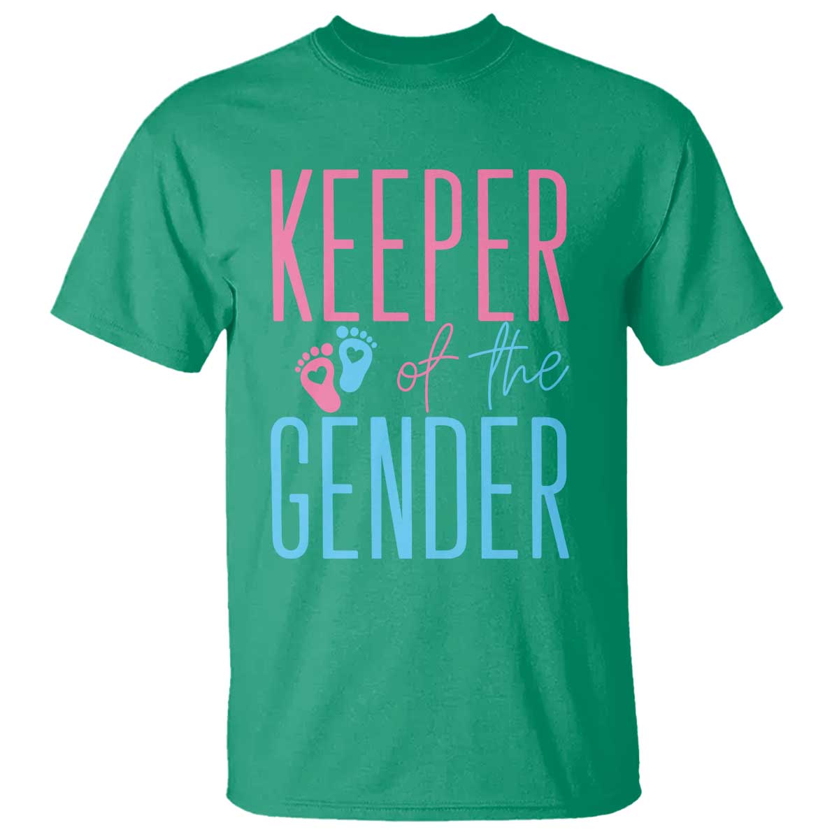 Funny Gender Reveal Party T Shirt Keeper Of The Gender