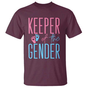 Funny Gender Reveal Party T Shirt Keeper Of The Gender