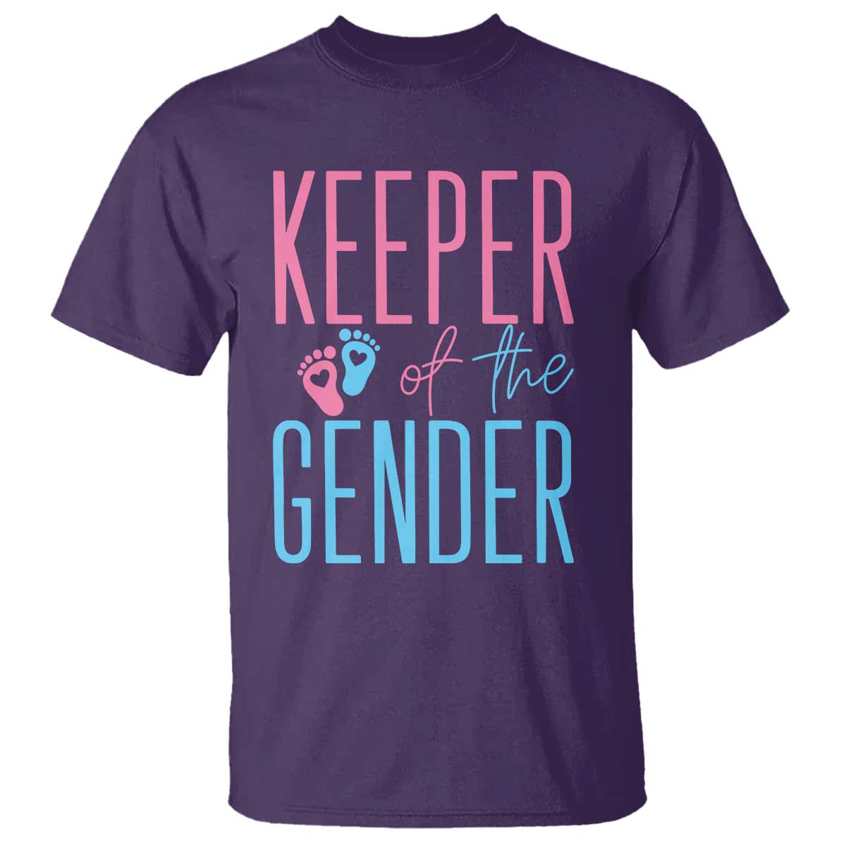 Funny Gender Reveal Party T Shirt Keeper Of The Gender