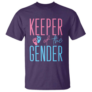 Funny Gender Reveal Party T Shirt Keeper Of The Gender