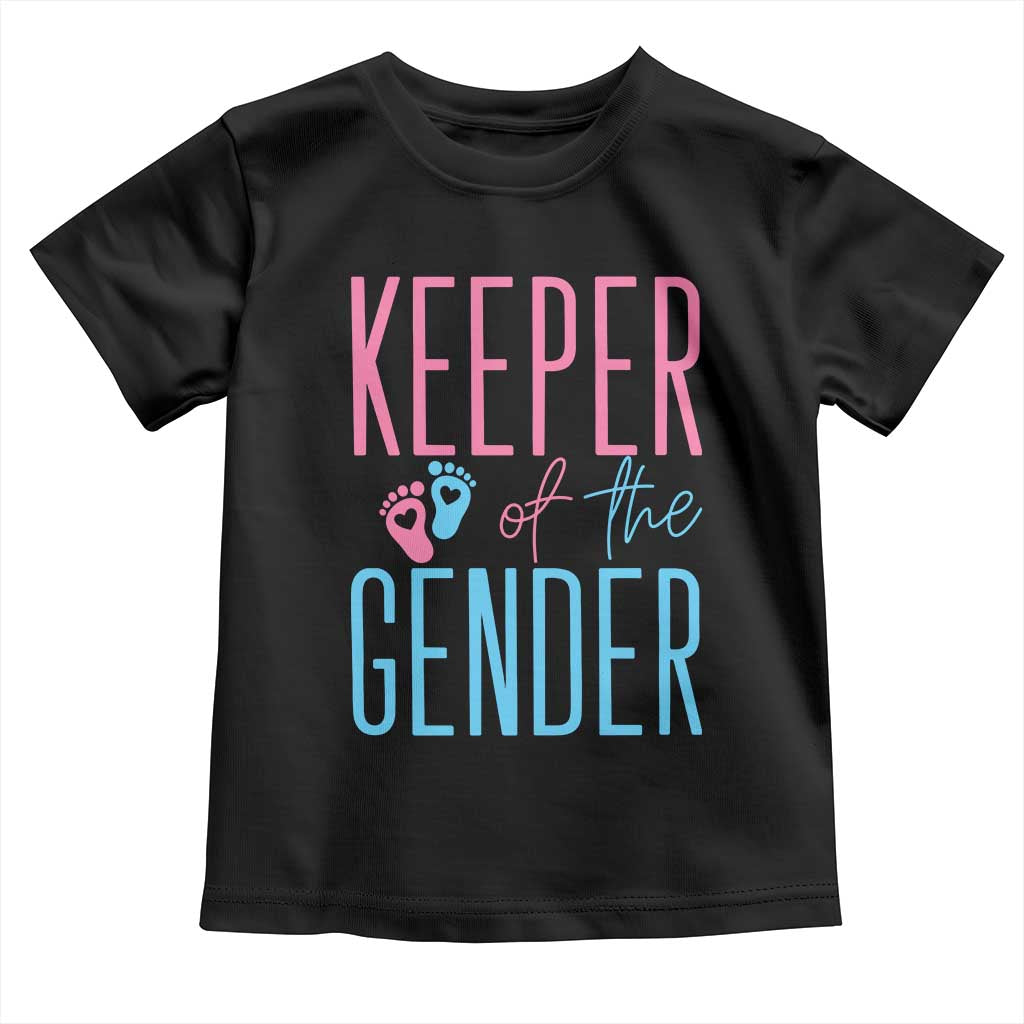 Funny Gender Reveal Party Toddler T Shirt Keeper Of The Gender