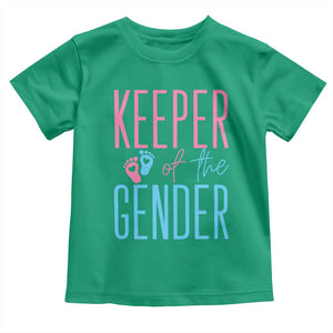 Funny Gender Reveal Party Toddler T Shirt Keeper Of The Gender