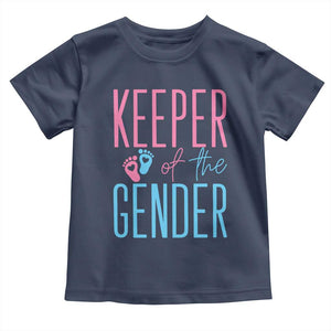 Funny Gender Reveal Party Toddler T Shirt Keeper Of The Gender