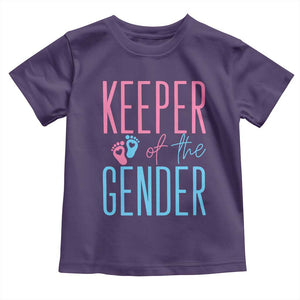Funny Gender Reveal Party Toddler T Shirt Keeper Of The Gender