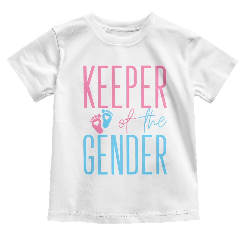 Funny Gender Reveal Party Toddler T Shirt Keeper Of The Gender