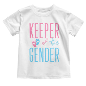 Funny Gender Reveal Party Toddler T Shirt Keeper Of The Gender