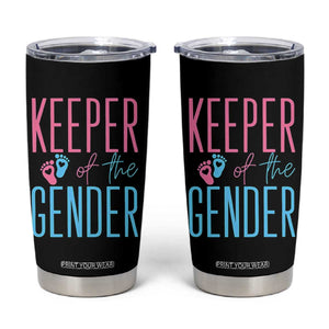Funny Gender Reveal Party Tumbler Cup Keeper Of The Gender
