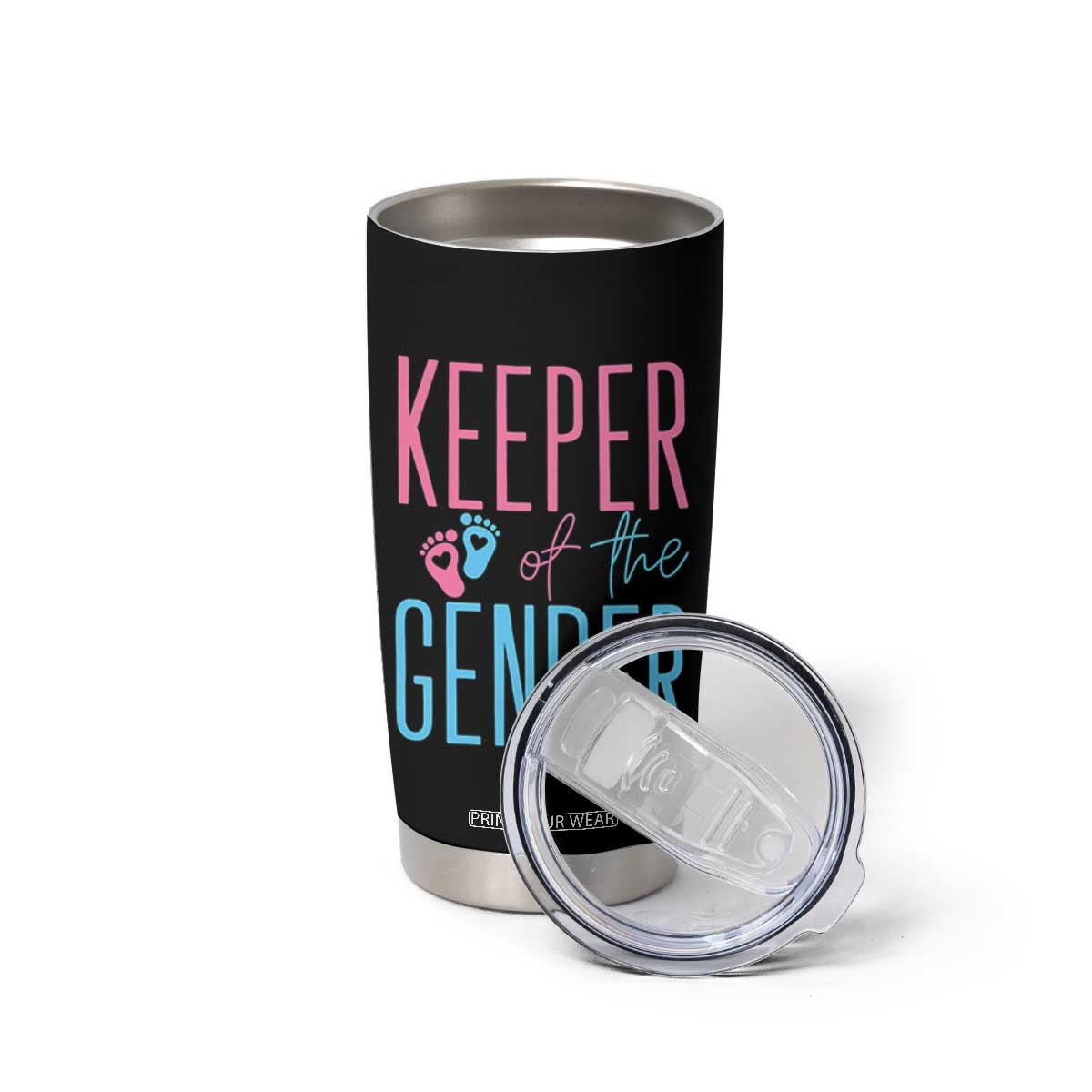 Funny Gender Reveal Party Tumbler Cup Keeper Of The Gender