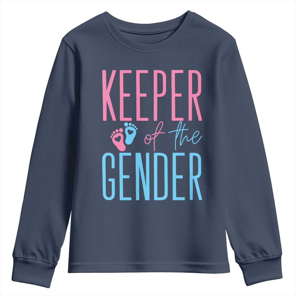 Funny Gender Reveal Party Youth Sweatshirt Keeper Of The Gender