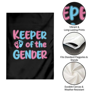 Funny Pregnancy Announcement Garden Flag Keeper Of The Gender