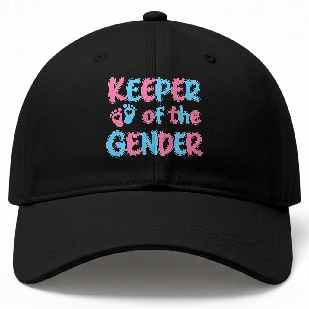 Funny Pregnancy Announcement Baseball Cap Keeper Of The Gender