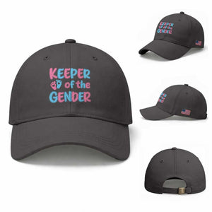 Funny Pregnancy Announcement Baseball Cap Keeper Of The Gender