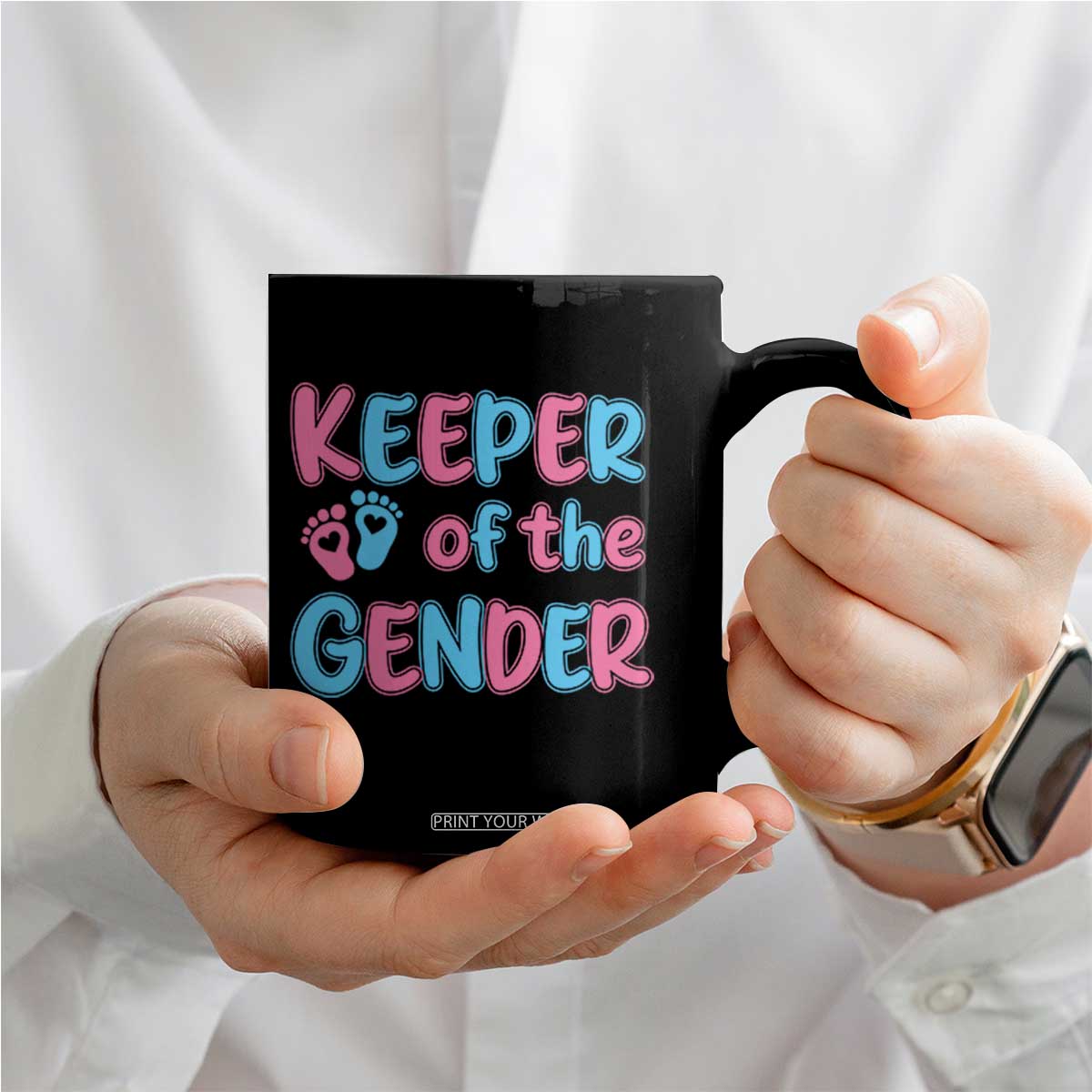Funny Pregnancy Announcement Coffee Mug Keeper Of The Gender
