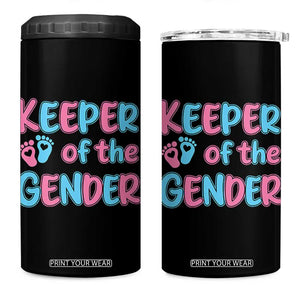 Funny Pregnancy Announcement 4 in 1 Can Cooler Tumbler Keeper Of The Gender