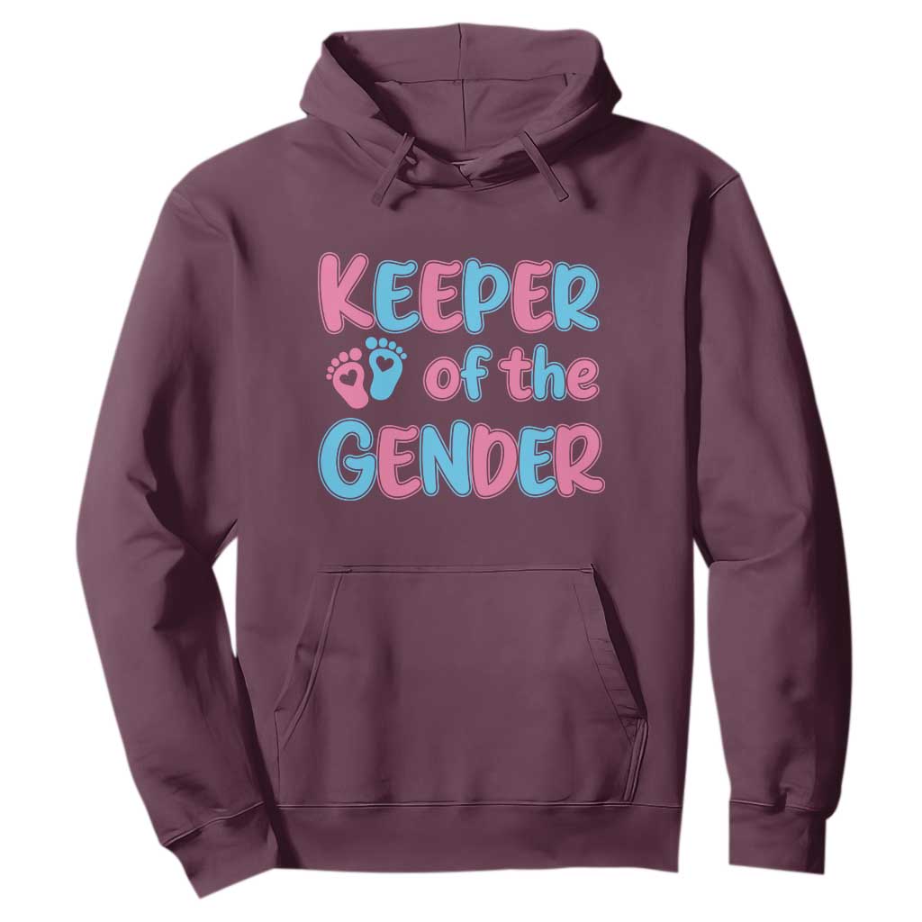 Funny Pregnancy Announcement Hoodie Keeper Of The Gender