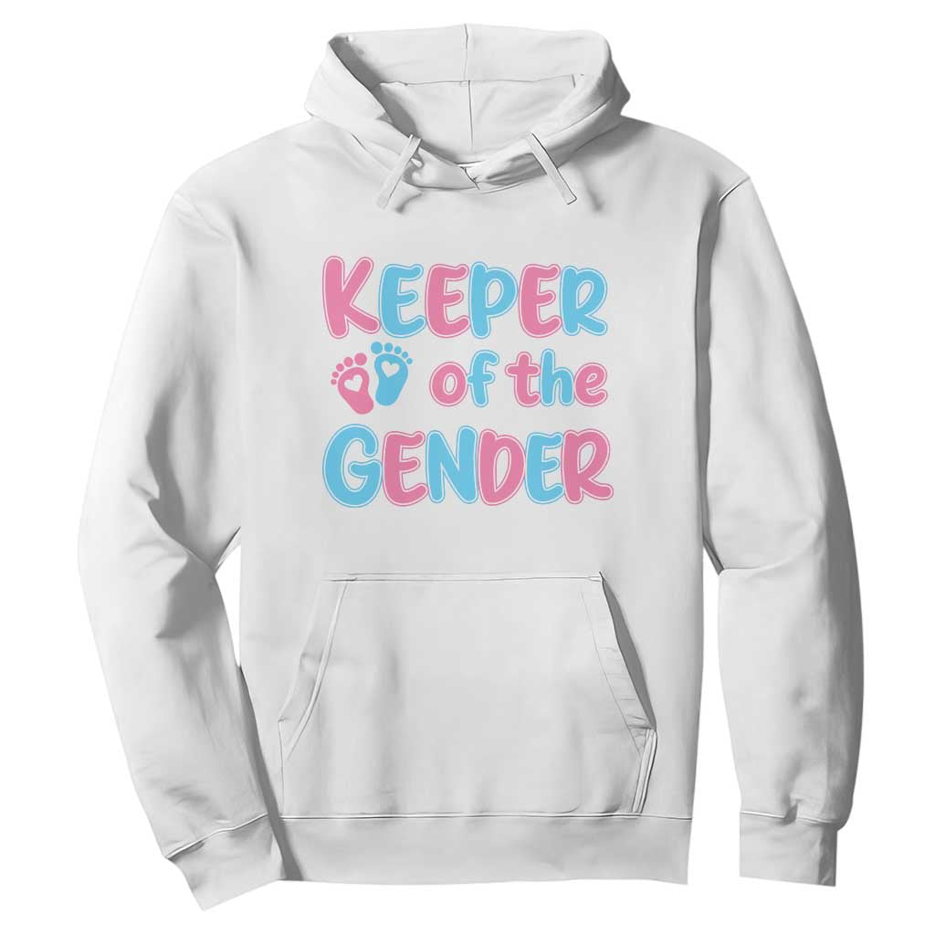 Funny Pregnancy Announcement Hoodie Keeper Of The Gender