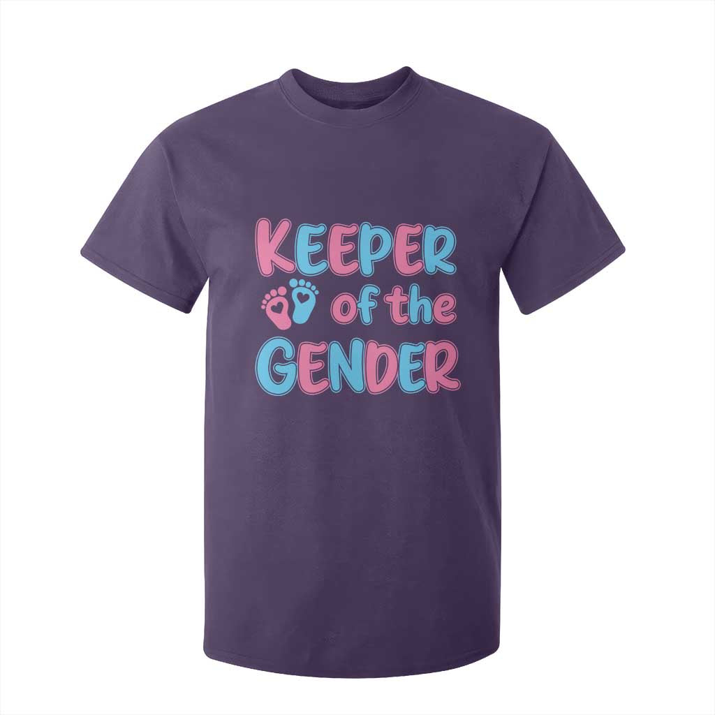 Funny Pregnancy Announcement T Shirt For Kid Keeper Of The Gender