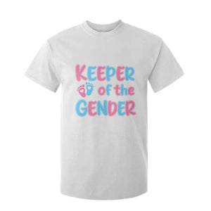 Funny Pregnancy Announcement T Shirt For Kid Keeper Of The Gender