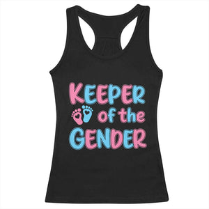 Funny Pregnancy Announcement Racerback Tank Top Keeper Of The Gender