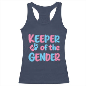 Funny Pregnancy Announcement Racerback Tank Top Keeper Of The Gender
