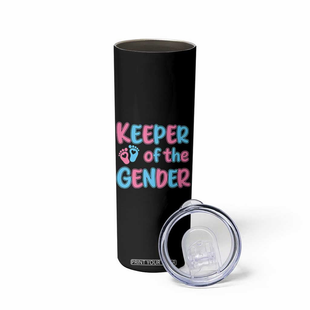 Funny Pregnancy Announcement Skinny Tumbler Keeper Of The Gender TS12 Print Your Wear
