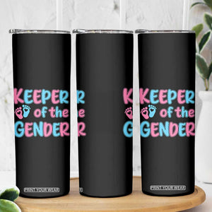 Funny Pregnancy Announcement Skinny Tumbler Keeper Of The Gender TS12 Print Your Wear