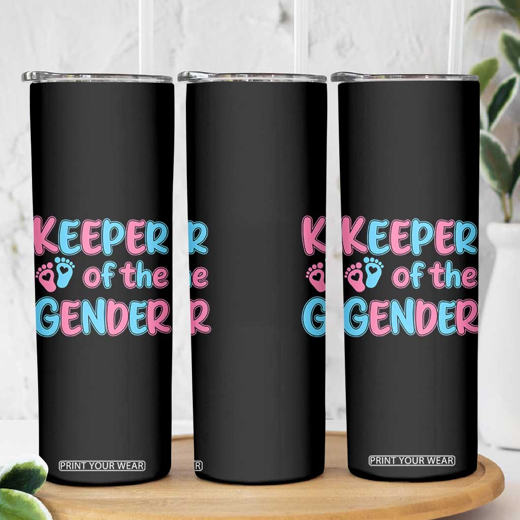 Funny Pregnancy Announcement Skinny Tumbler Keeper Of The Gender TS12 Print Your Wear