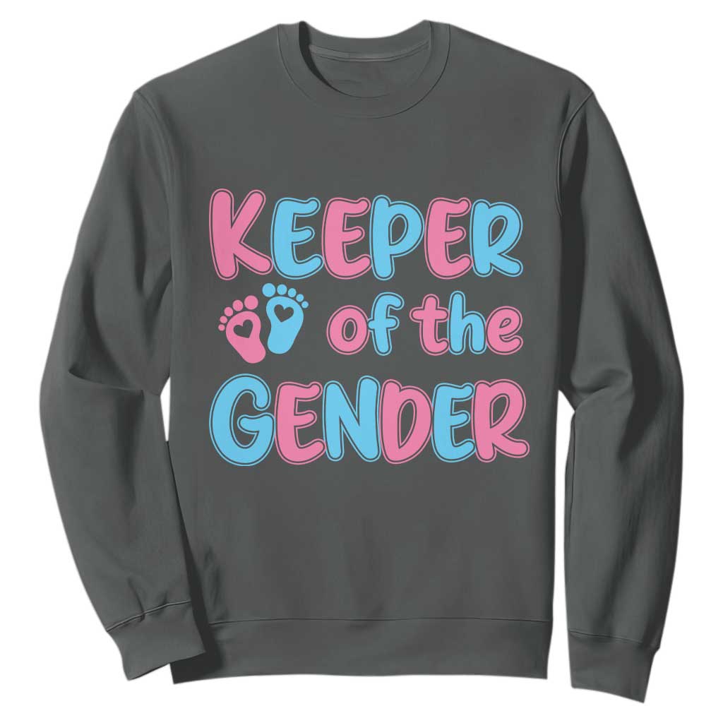 Funny Pregnancy Announcement Sweatshirt Keeper Of The Gender